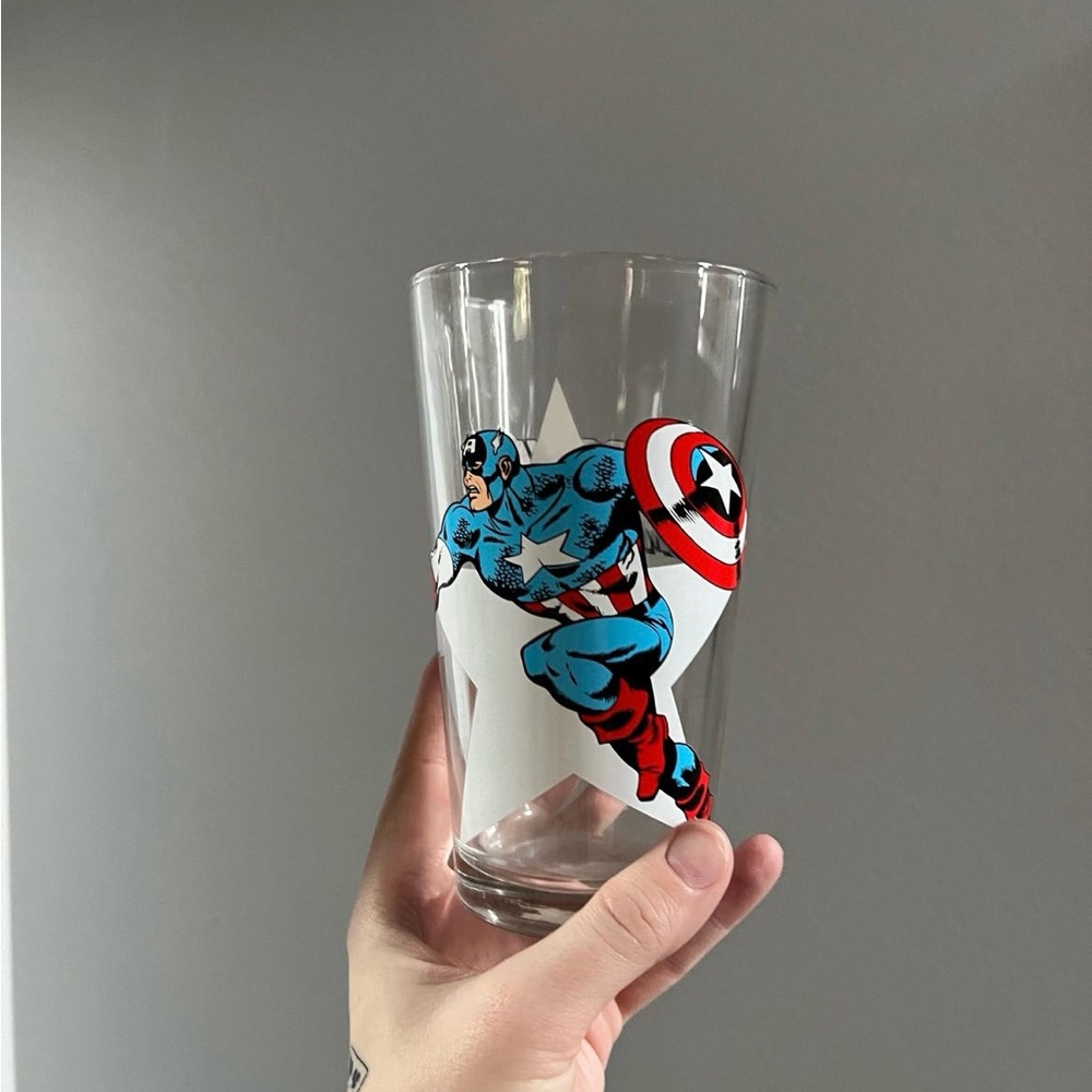 Captain America Glass Tumbler